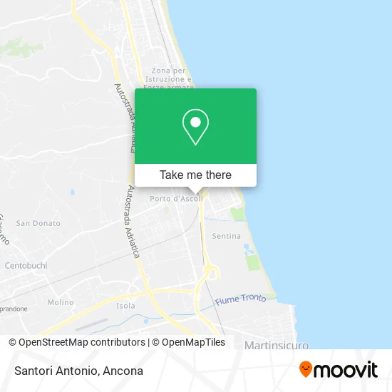 Santori Antonio map