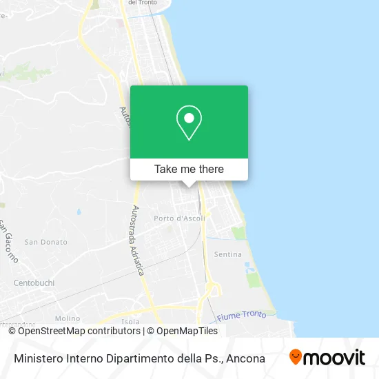 Ministero Interno Dipartimento della Ps. map