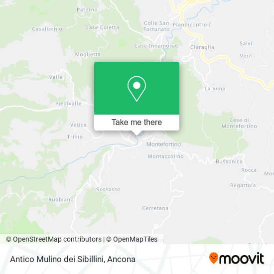 Antico Mulino dei Sibillini map