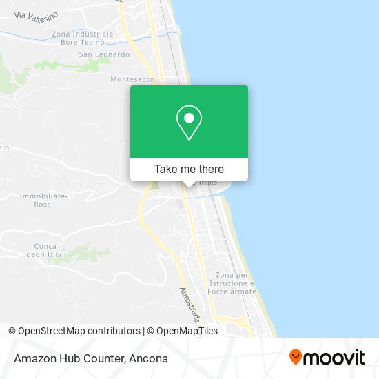 Amazon Hub Counter map