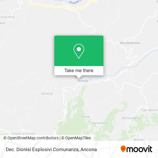 Dec. Dionisi Esplosivi Comunanza map