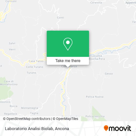 Laboratorio Analisi Biolab map