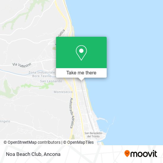 Noa Beach Club map