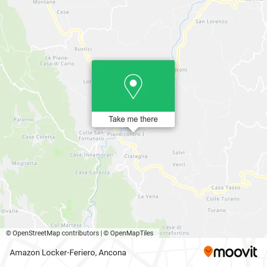 Amazon Locker-Feriero map
