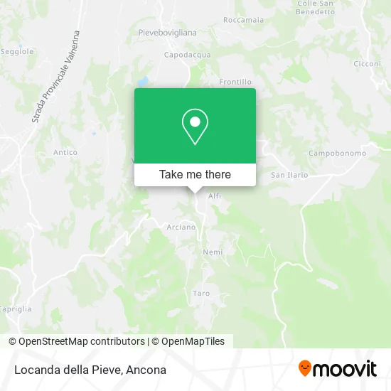 Locanda della Pieve map