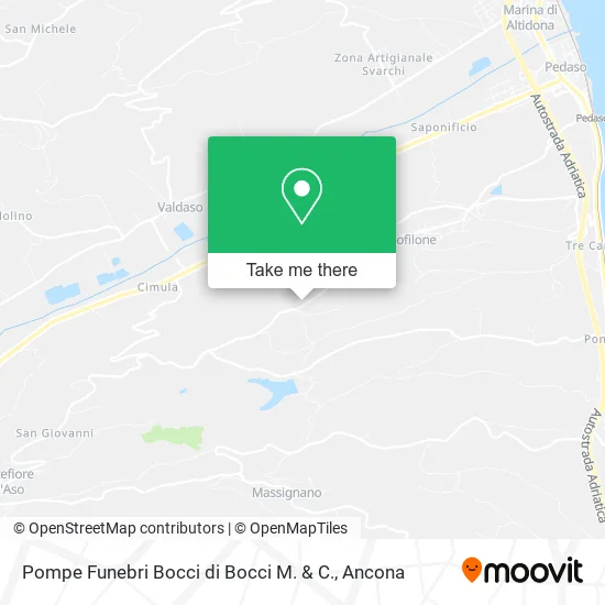 Pompe Funebri Bocci di Bocci M. & C. map