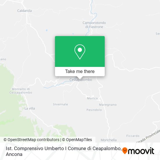 Ist. Comprensivo Umberto I Comune di Ceapalombo map