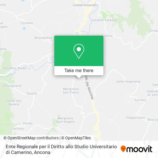 Ente Regionale per il Diritto allo Studio Universitario di Camerino map