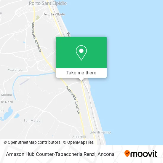 Amazon Hub Counter-Tabaccheria Renzi map