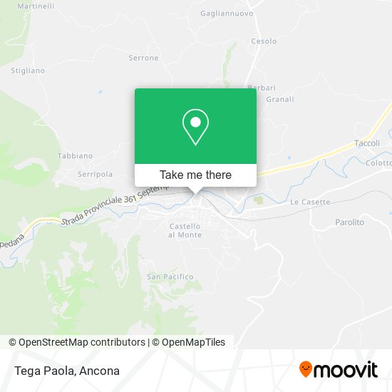 Tega Paola map