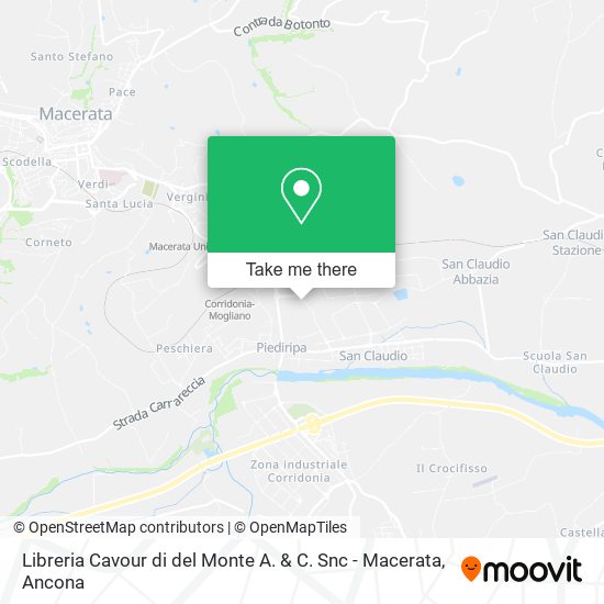 Libreria Cavour di del Monte A. & C. Snc - Macerata map