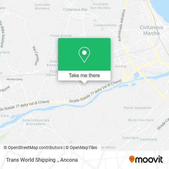 Trans World Shipping . map