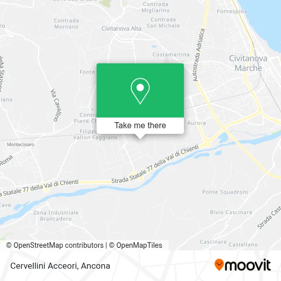 Cervellini Acceori map
