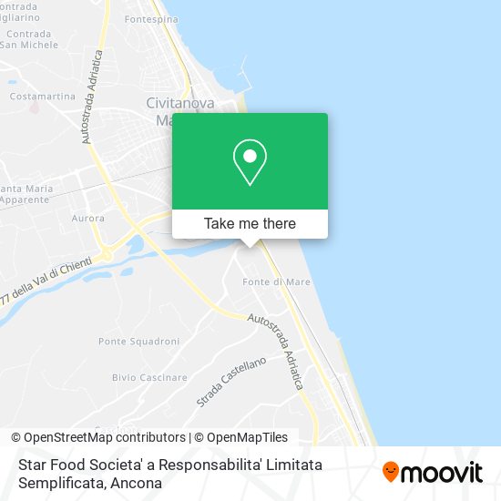 Star Food Societa' a Responsabilita' Limitata Semplificata map