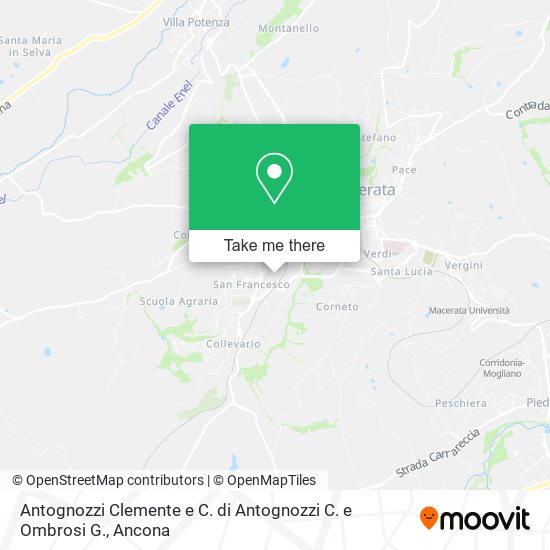 Antognozzi Clemente e C. di Antognozzi C. e Ombrosi G. map