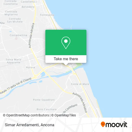Simar Arredamenti map