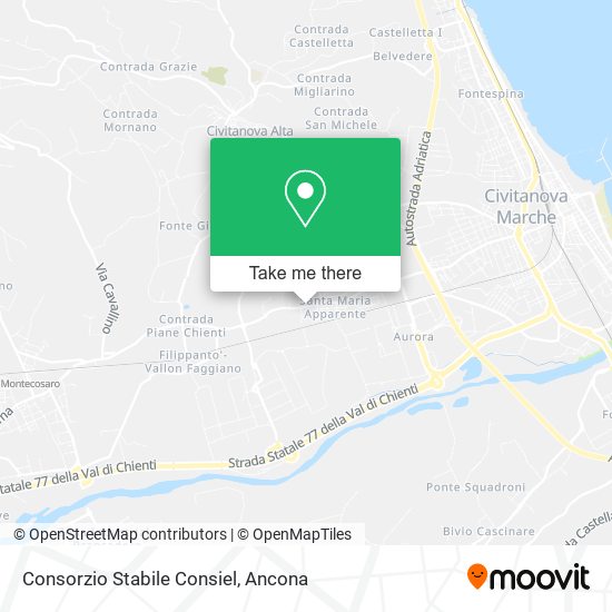 Consorzio Stabile Consiel map