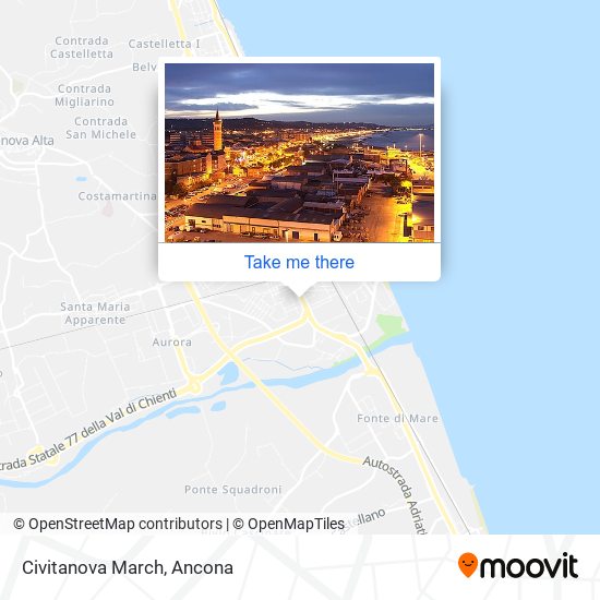 Civitanova March map