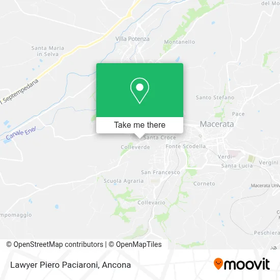 Lawyer Piero Paciaroni map