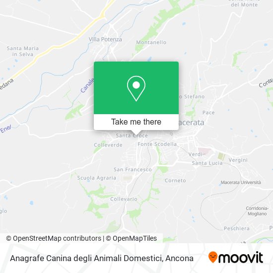 Anagrafe Canina degli Animali Domestici map