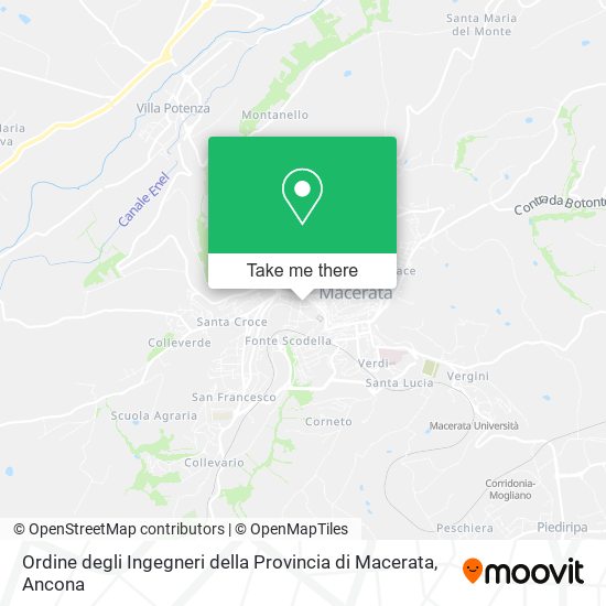 Ordine degli Ingegneri della Provincia di Macerata map