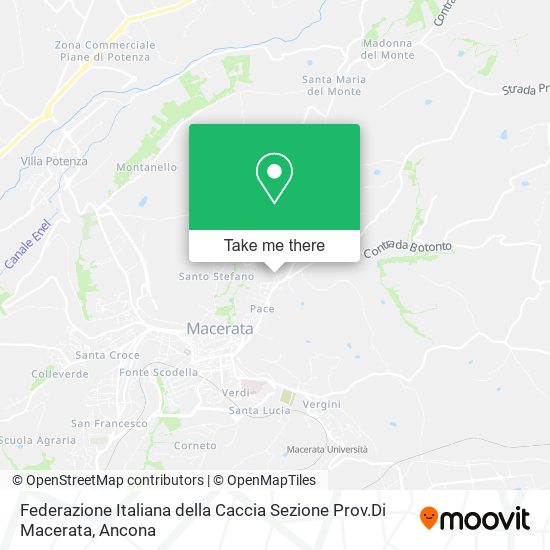 Federazione Italiana della Caccia Sezione Prov.Di Macerata map