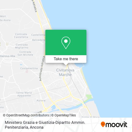 Ministero Grazia e Giustizia-Dipartto Ammin. Penitenziaria map