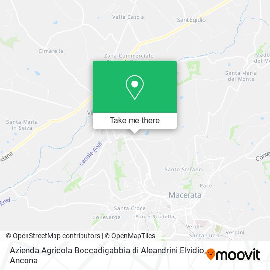 Azienda Agricola Boccadigabbia di Aleandrini Elvidio map