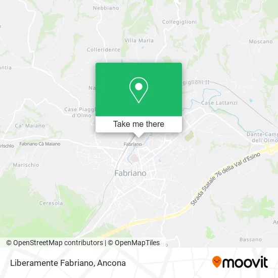 Liberamente Fabriano map