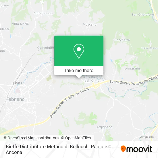 Bieffe Distributore Metano di Bellocchi Paolo e C. map