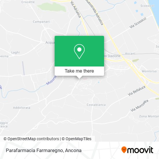 Parafarmacia Farmaregno map