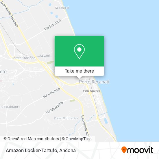 Amazon Locker-Tartufo map