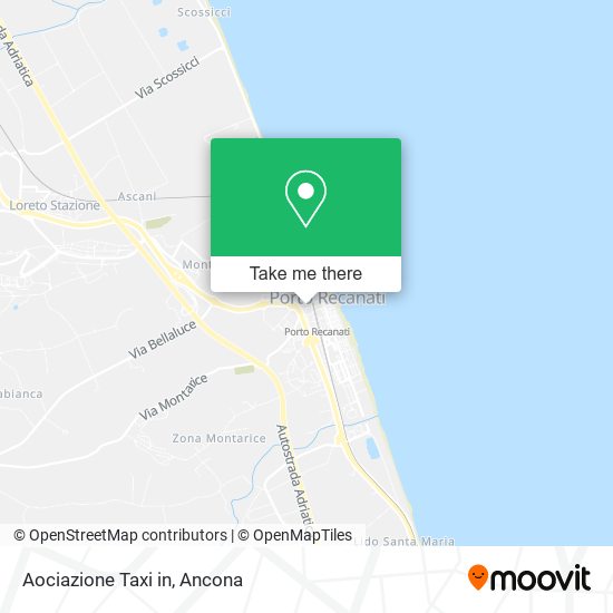 Aociazione Taxi in map