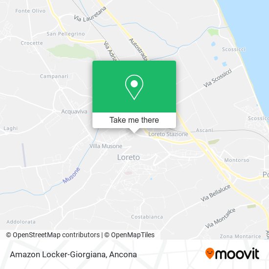 Amazon Locker-Giorgiana map