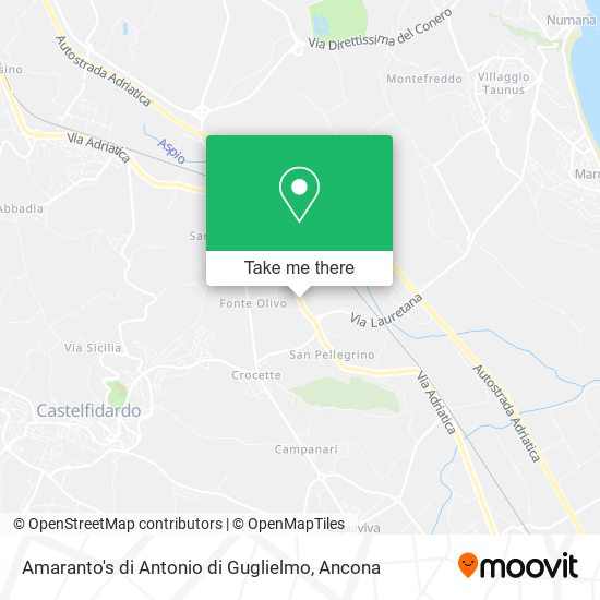 Amaranto's di Antonio di Guglielmo map