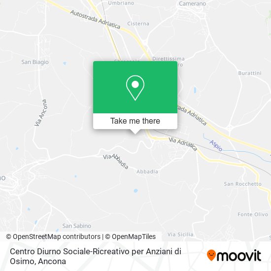 Centro Diurno Sociale-Ricreativo per Anziani di Osimo map