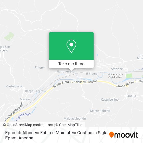 Epam di Albanesi Fabio e Maiolatesi Cristina in Sigla Epam map