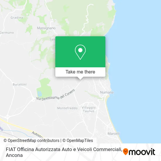 FIAT Authorized Workshop for Cars and Commercial Vehicles map