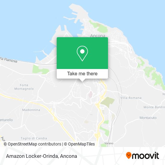 Amazon Locker-Orinda map