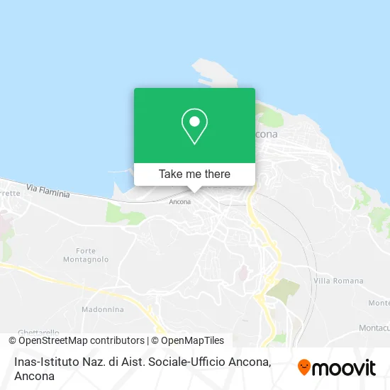 Inas-Istituto Naz. di Aist. Sociale-Ufficio Ancona map