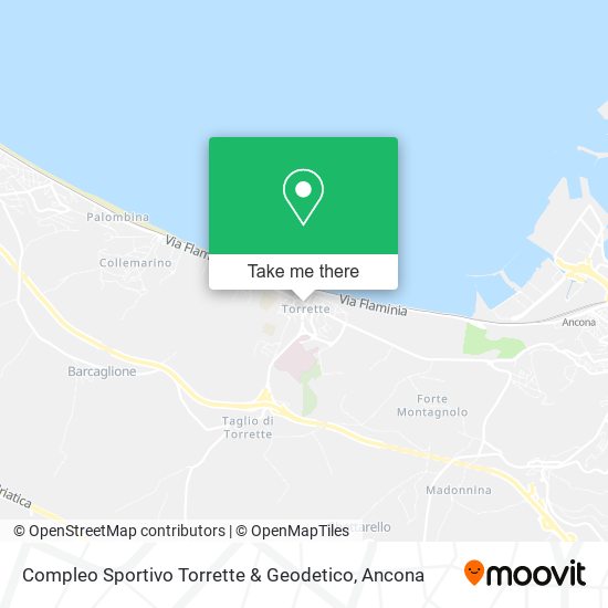 Compleo Sportivo Torrette & Geodetico map