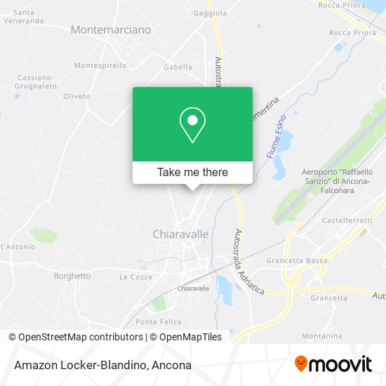 Amazon Locker-Blandino map