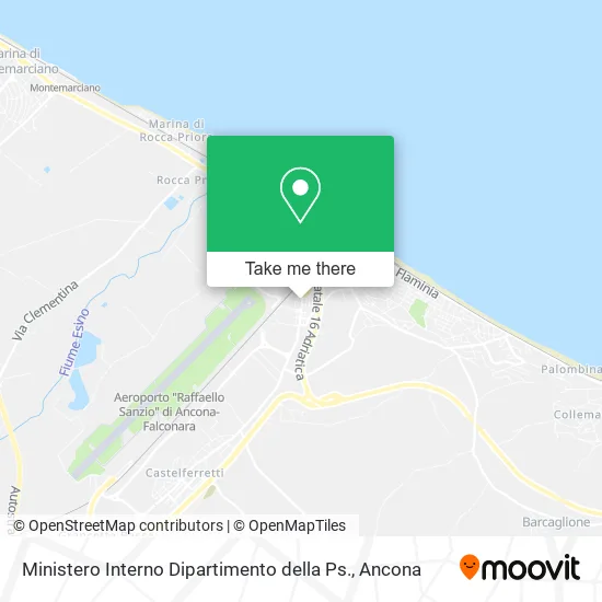 Ministero Interno Dipartimento della Ps. map