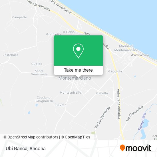 Ubi Banca map