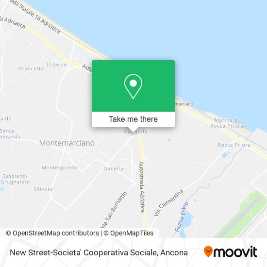 New Street-Societa' Cooperativa Sociale map