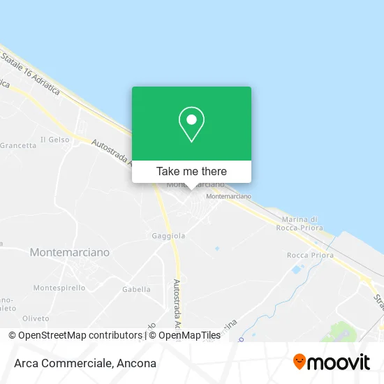 Arca Commerciale map