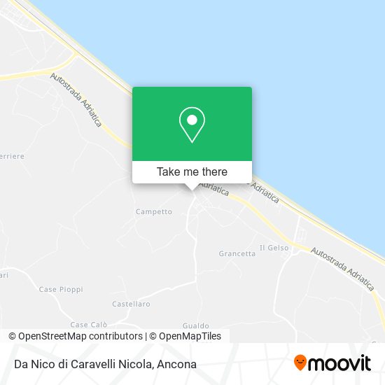 Da Nico di Caravelli Nicola map