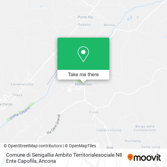 Comune di Senigallia Ambito Territorialesociale N8 Ente Capofila map