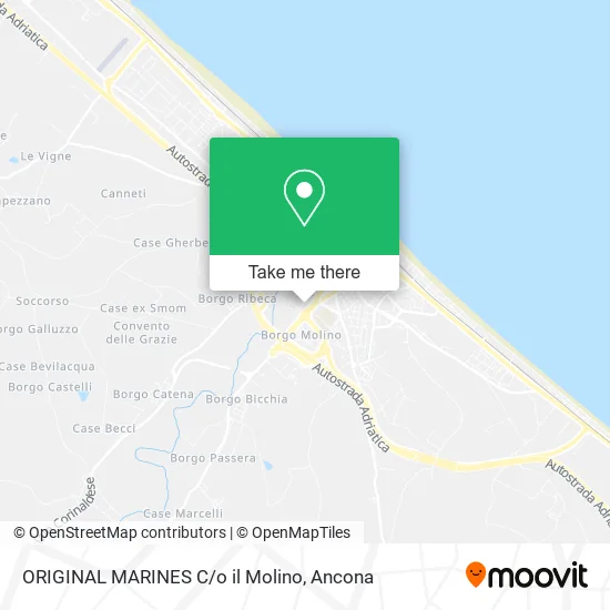 ORIGINAL MARINES C/o il Molino map
