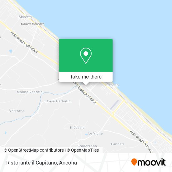 Ristorante il Capitano map